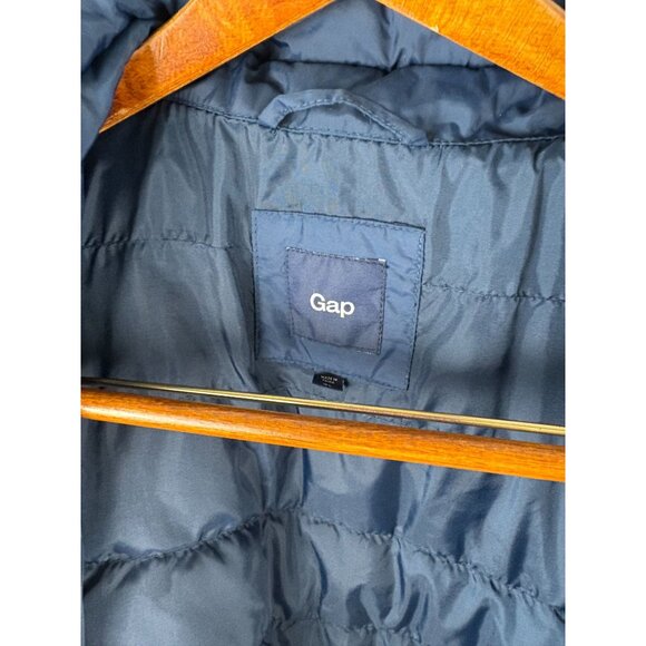 Gorpcore Sporty Utility Outdoors Navy Blue Insulated GAP Puffer Jacket Men's XL - Picture 6 of 11